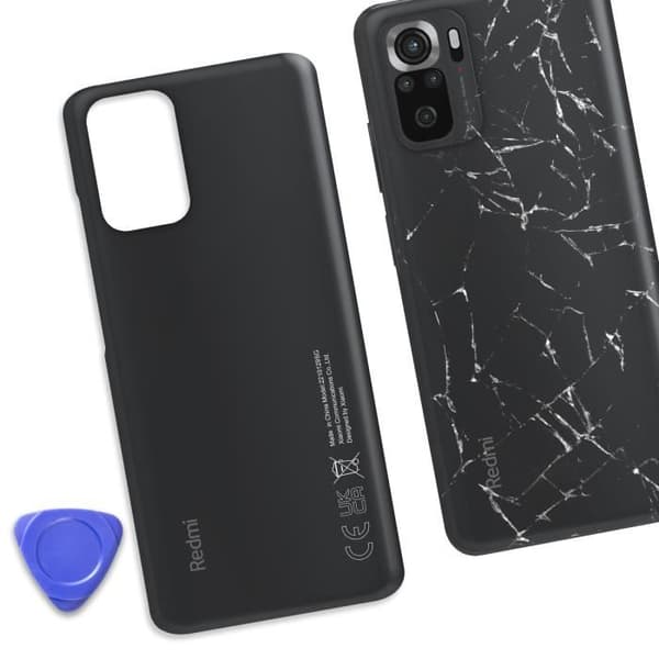Batterilock - XIAOMI - Redmi Note 10S - Grå - Service Pack - Original