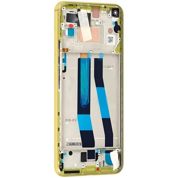 Skärm för Xiaomi Mi 11 Lite 5G LCD + Touch Glass + Xiaomi Gult chassi