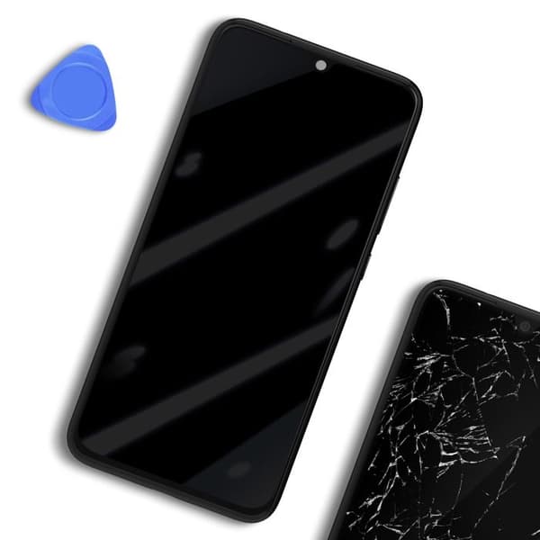 Skärm för Xiaomi Redmi Note 7 LCD + Touch Glass + Original Xiaomi Black Chassi