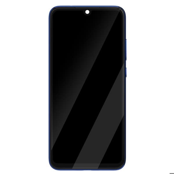 Skärm för Xiaomi Redmi Note 7 LCD + Touch Glass + Original Xiaomi Blue Chassi