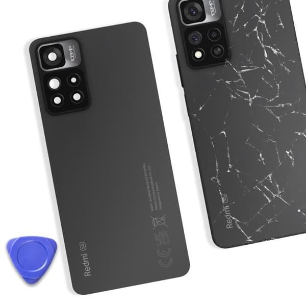 Bakglas till Xiaomi Redmi Note 11 Pro Plus 5G Original Xiaomi Grå
