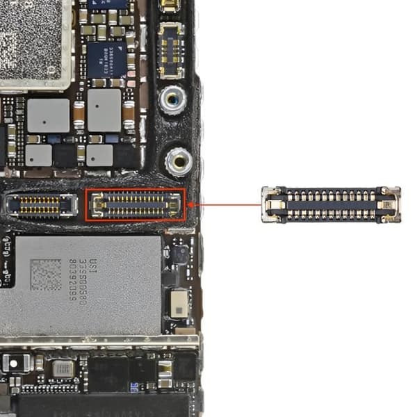 FPC Skärmkontakt för iPhone XR - AVIZAR - Svart - Ny kvalitetsdel