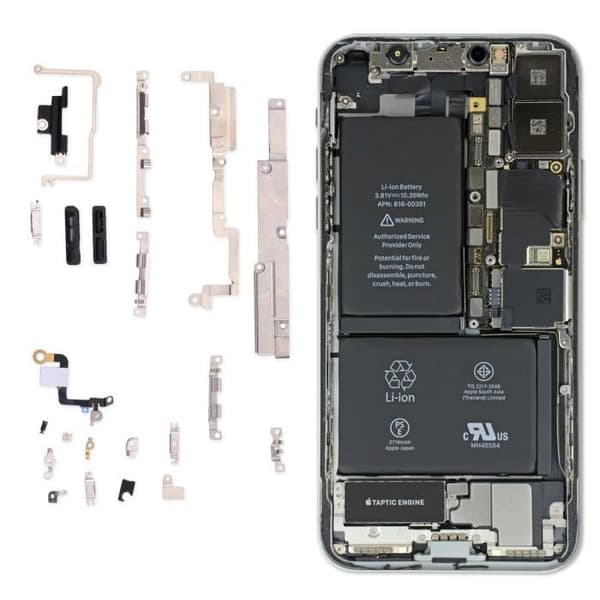 Interna komponentfästen för iPhone X - AVIZAR - Svart - Effektiv hållning och blockering
