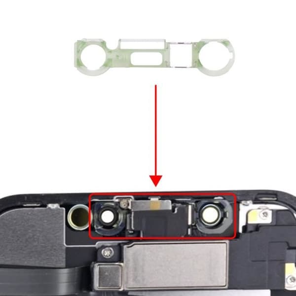 Stöd för främre kamera - AVIZAR - iPhone XR - Transparent - Intern högtalare - Sensorer