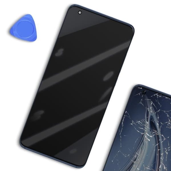 LCD-skärm + Touchglas + Chassi Xiaomi Grå för Xiaomi Mi 10 Pro - Officiell och lätt att installera