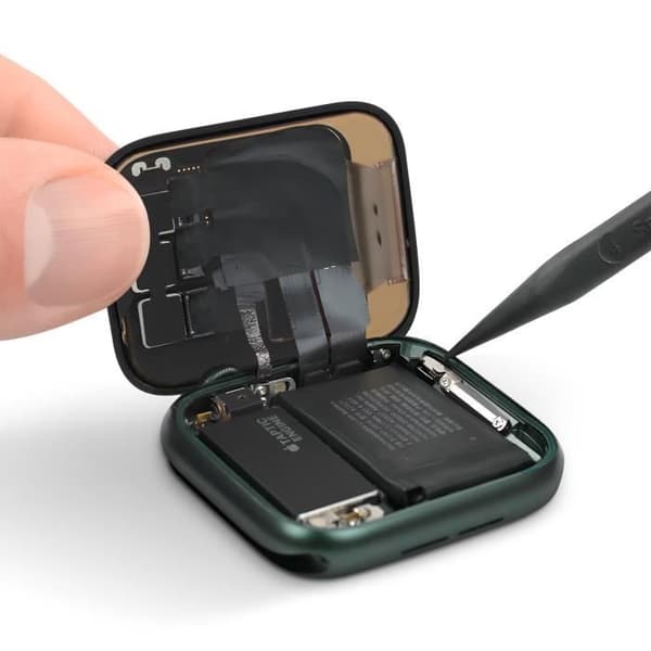 LCD-skärm och pekglas för Apple Watch 7 (41mm) GPS och Cellular Relife Svart