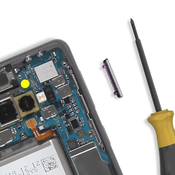 Volymknapp - AVIZAR - Samsung Galaxy S10 och S10 Plus - Grå - Vikt 9 g