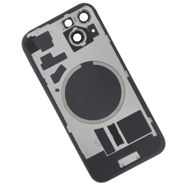 Komplett bakruta till iPhone 15 - AVIZAR - Svart - Kompatibel reservdel