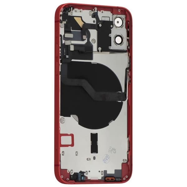 Komplett chassi för iPhone 12 - AVIZAR - Röd - Centralram och bakruta