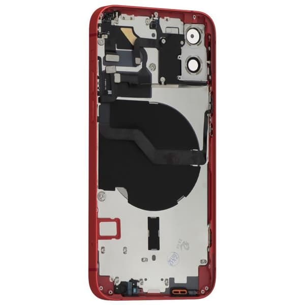 Komplett chassi för iPhone 12 - AVIZAR - Röd - Centralram och bakruta