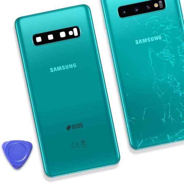 Ersättningsglas bak till Samsung Galaxy S10 Green