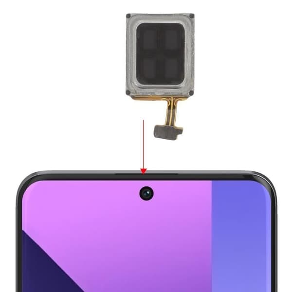 AVIZAR intern högtalare för Xiaomi Redmi Note 13 Pro Plus Black - Ersättningsdel av hög kvalitet