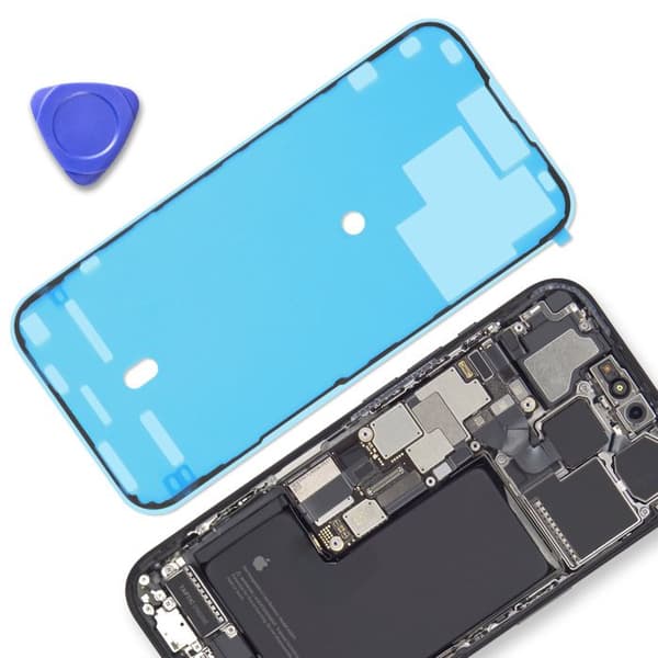 Självhäftande ersättningsskärm för iPhone 15 Pro Max Stark Fixering Transparent