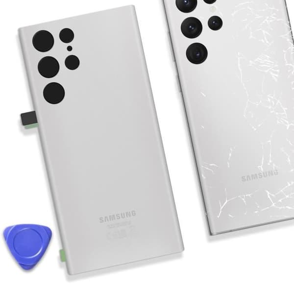 Ersättningsglas bak till Samsung Galaxy S22 Ultra White