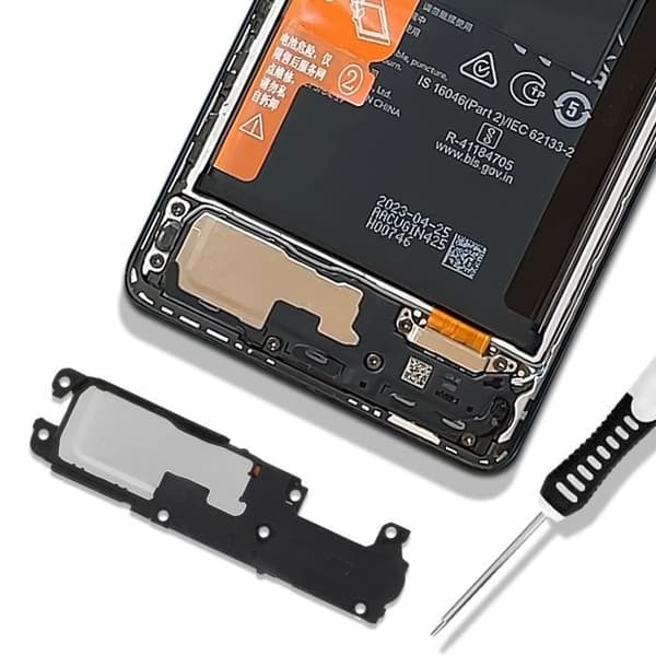 AVIZAR ersättningsextern högtalare för Honor Magic 5 Lite Black - Klart och exakt ljud - 16g