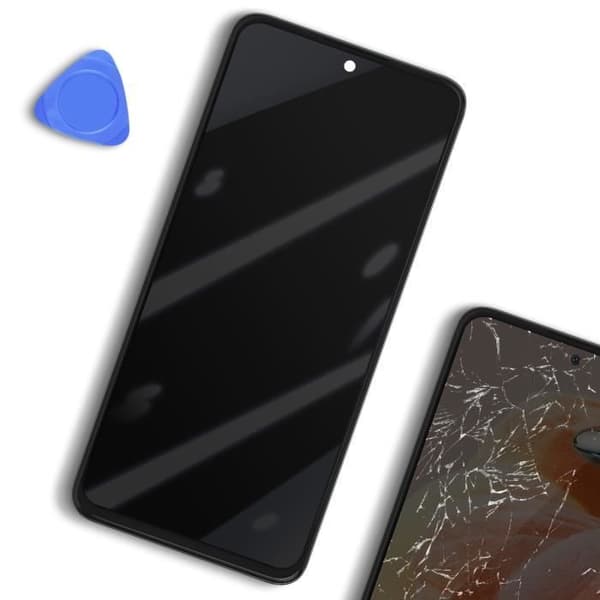 LCD-skärm + pekskärm + chassi för Xiaomi Redmi Note 12 Pro 4G - Xiaomi - Svart - Härdat glas