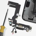 Miniatyrbild 4 av 4: Laddningskontakt - AVIZAR - iPhone 13 Mini - Lightning - Integrerad mikrofon - Svart