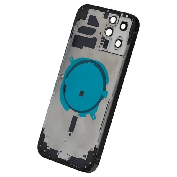 iPhone 12 Pro chassi - AVIZAR - Mörkgrå - Ersättningsbakruta