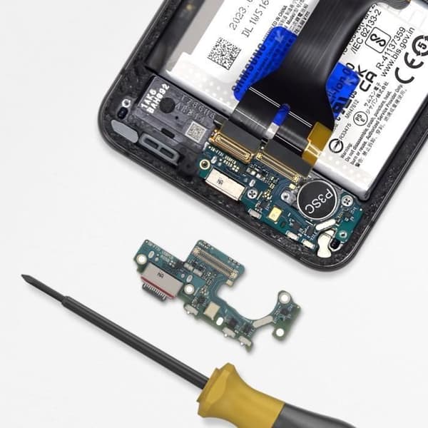 USB-C Laddningskontakt för Samsung Galaxy Z Flip 5 med mikrofon Samsung Black