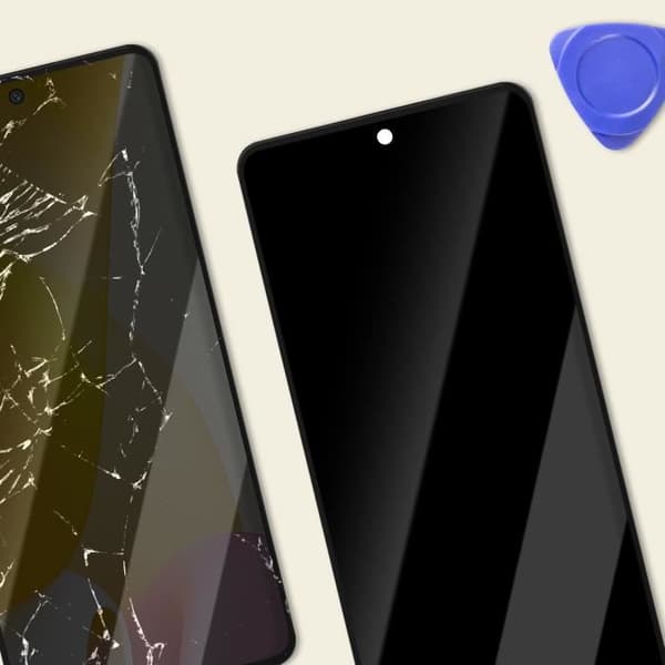 LCD-skärm + Pekskärm för Xiaomi 12 Lite - AVIZAR - Svart chassi - Härdat glas - Förmonterad