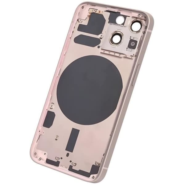 iPhone 13 Mini chassi - AVIZAR - Ersättning bakruta - Puderrosa
