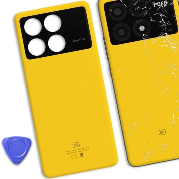 Ersättningsbatterilock - AVIZAR - Xiaomi Poco X6 Pro - Gul