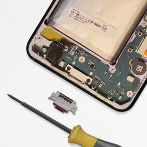 USB-C laddningskontakt för Samsung Galaxy A8 2018 Samsung Black