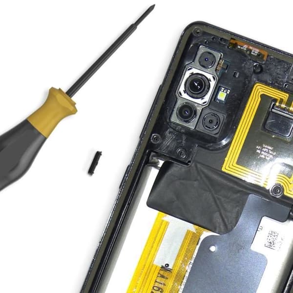 Strömknapp för Samsung Galaxy A71 Original Samsung Svart