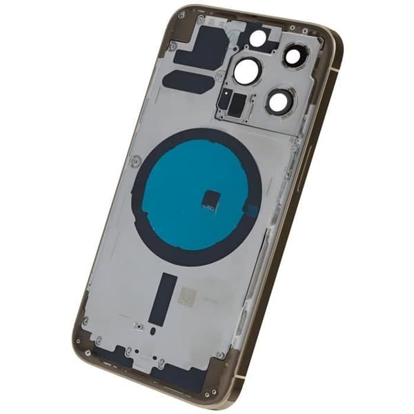 iPhone 13 Pro Max chassi med beige ersättningsglas bak