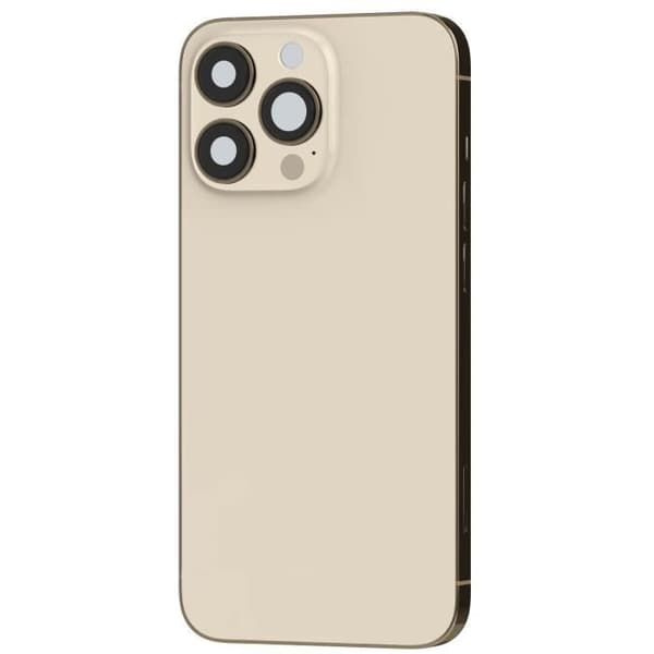 iPhone 13 Pro Max chassi med beige ersättningsglas bak