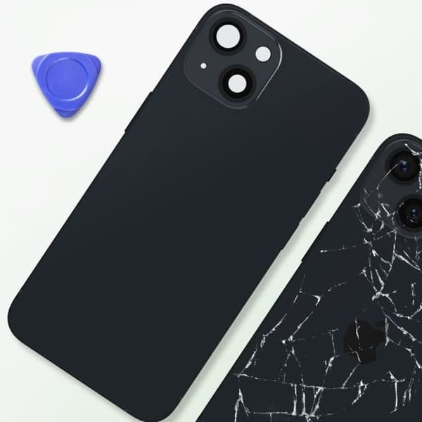 iPhone 13 chassi - AVIZAR - Svart - Byt ut ditt skadade chassi och bakruta