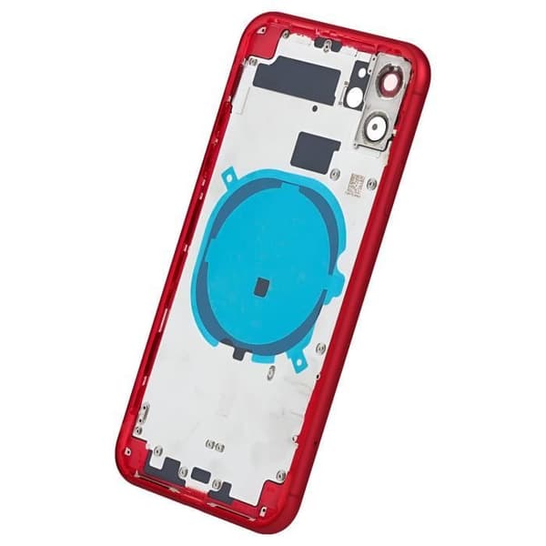 iPhone 11 Chassi - AVIZAR - Röd - Bakre glasbyte - Estetisk reparation