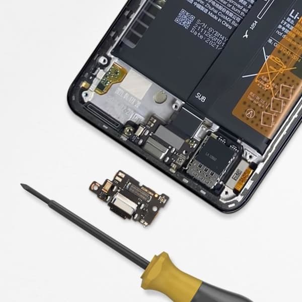 Laddningskontakt för Xiaomi Mi 11i med mikrofon Svart