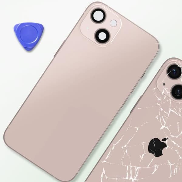 iPhone 13 chassi - AVIZAR - Ersättningsbakruta - Powder Pink