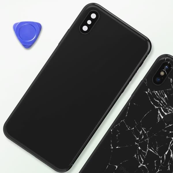 Chassit iPhone XS Max - AVIZAR - Grå - Ersättningsbakglas