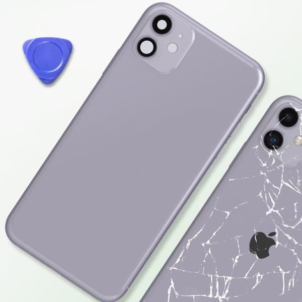 iPhone 11-chassi - AVIZAR - Ersättningsbakruta - Lavendelfärg