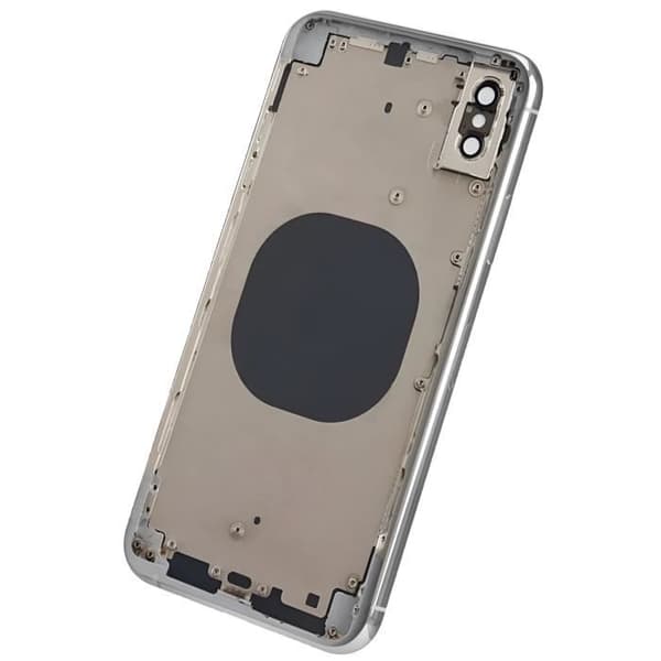 iPhone XS chassi med grått ersättningsglas bak