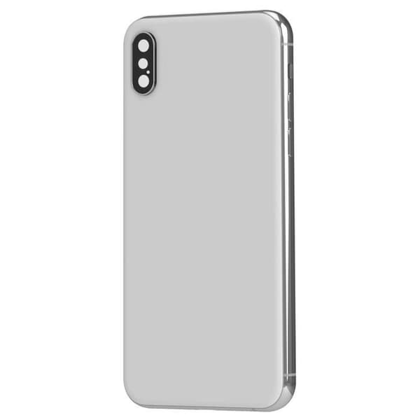iPhone XS chassi med grått ersättningsglas bak
