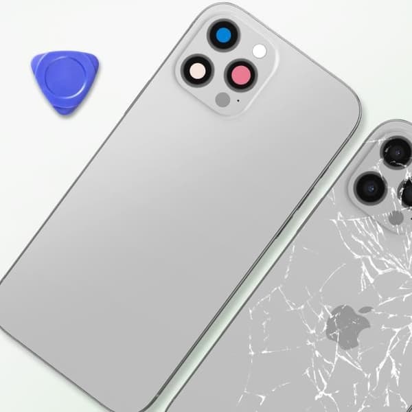iPhone 12 Pro chassi - AVIZAR - Silver - Snabb och enkel reparation - Återställer original estetik