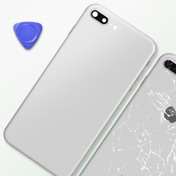 iPhone 8 Plus Chassi - AVIZAR - Grå - Bakre glasbyte - Estetisk reparation