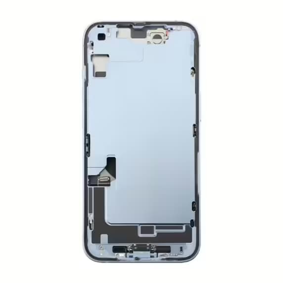 iPhone 14 Baksida med Komplett Ram - Blå