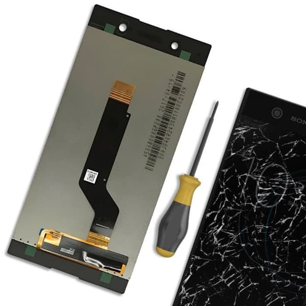 LCD-skärm - AVIZAR - Sony Xperia XA1 Ultra - 5,5 tum - Svart - Lätt att byta ut