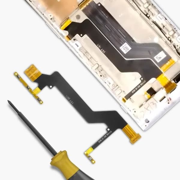 Strömknappskabel för Sony Xperia XA1 Ultra Black