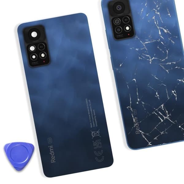 Bakglas för Xiaomi Redmi Note 11 Pro 5G Original Service Pack Xiaomi Night Blue