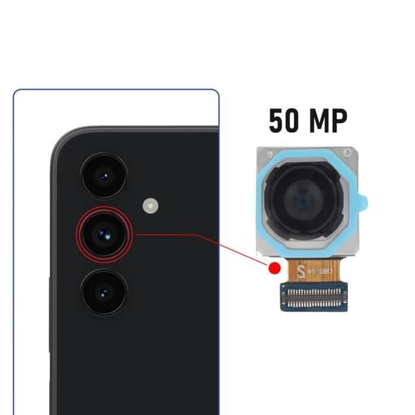 Huvudkamera för Samsung Galaxy A54 5G 50MP Samsung Svart