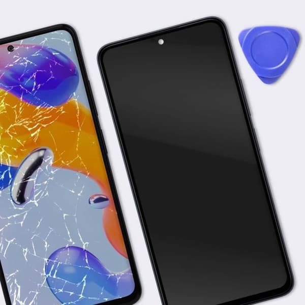 Komplett block för Redmi Note 11 Pro 4G och 5G OLED-skärm Touch Glass Svart