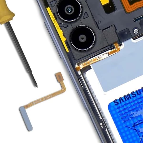 Fingeravtrycksläsare för Samsung Galaxy A25 5G Blå