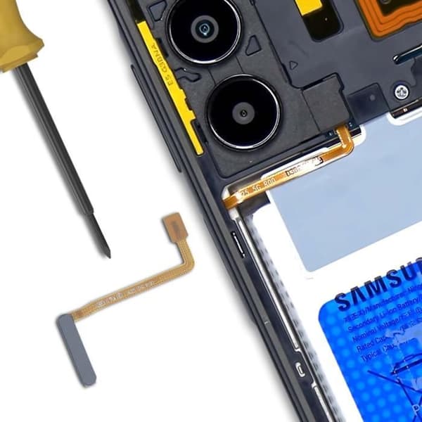 Fingeravtrycksläsare för Samsung Galaxy A25 5G Svart
