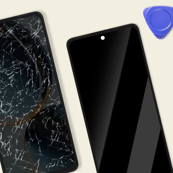LCD-skärm + Touchglas AVIZAR för OnePlus Nord CE 3 Lite - Svart - Härdat glas - Förmonterad på chassi
