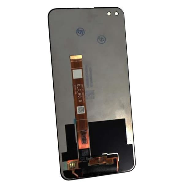 LCD-skärm + pekskärm Oppo Reno 4Z - Svart - Integrerad kabel - 100% funktionell